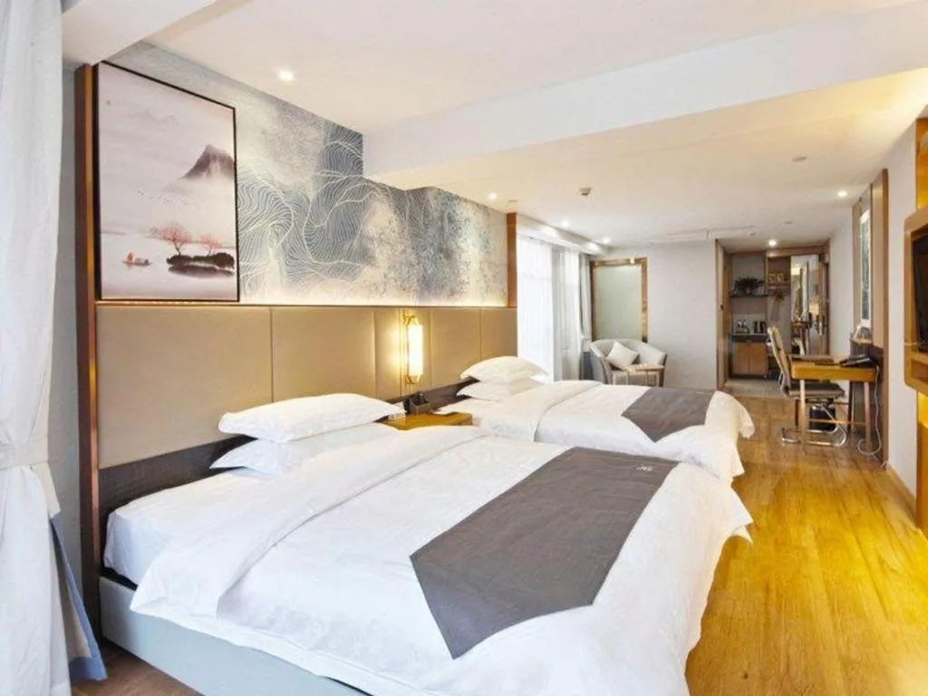 Bed in GreenTree Eastern Hotel Huai'an Bus Station Zhou Enlai Memorial