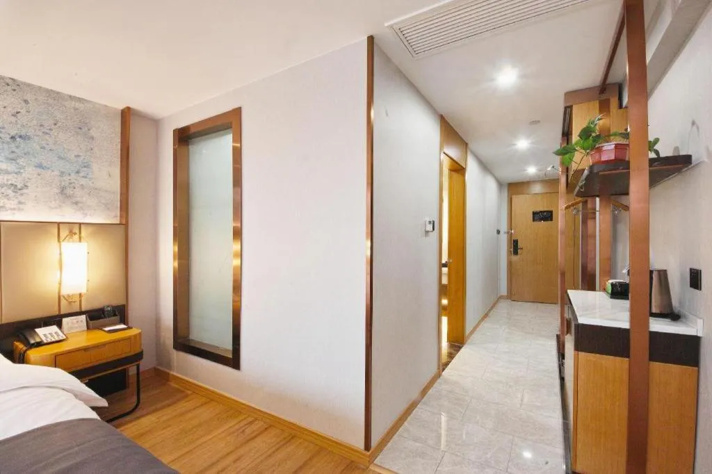 Bed in GreenTree Eastern Hotel Huai'an Bus Station Zhou Enlai Memorial