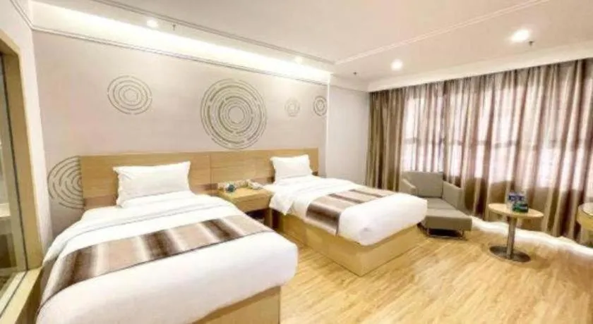 Bed in GreenTree Inn Urumqi Airport Tianyi International City