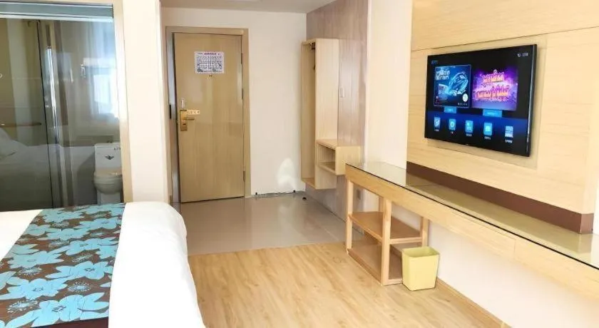 Bed in GreenTree Inn Urumqi Airport Tianyi International City