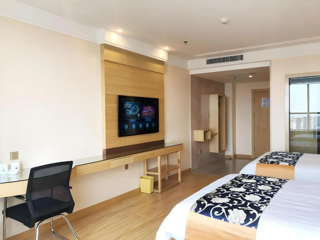 Bed in GreenTree Inn Urumqi Airport Tianyi International City