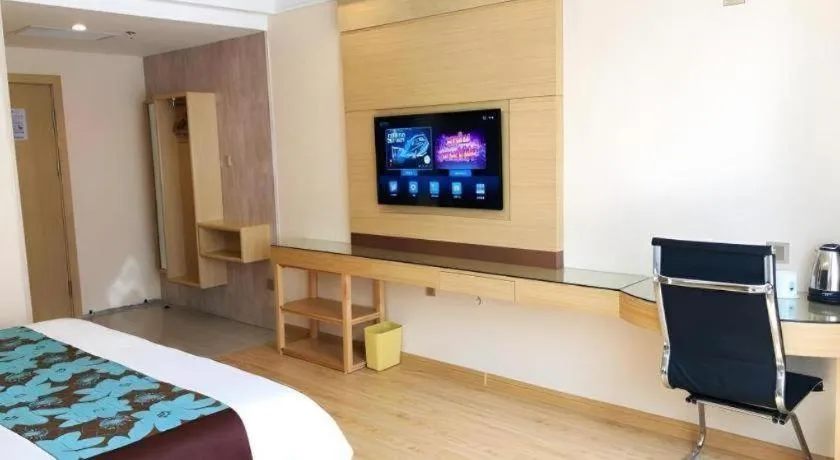 Bed in GreenTree Inn Urumqi Airport Tianyi International City