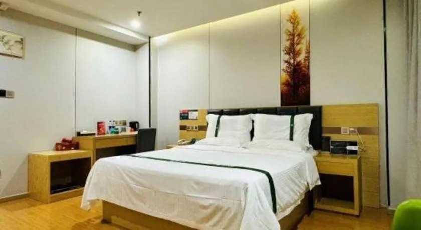 Bed in GreenTree Inn Pingdingshan Wanda Plaza Branch