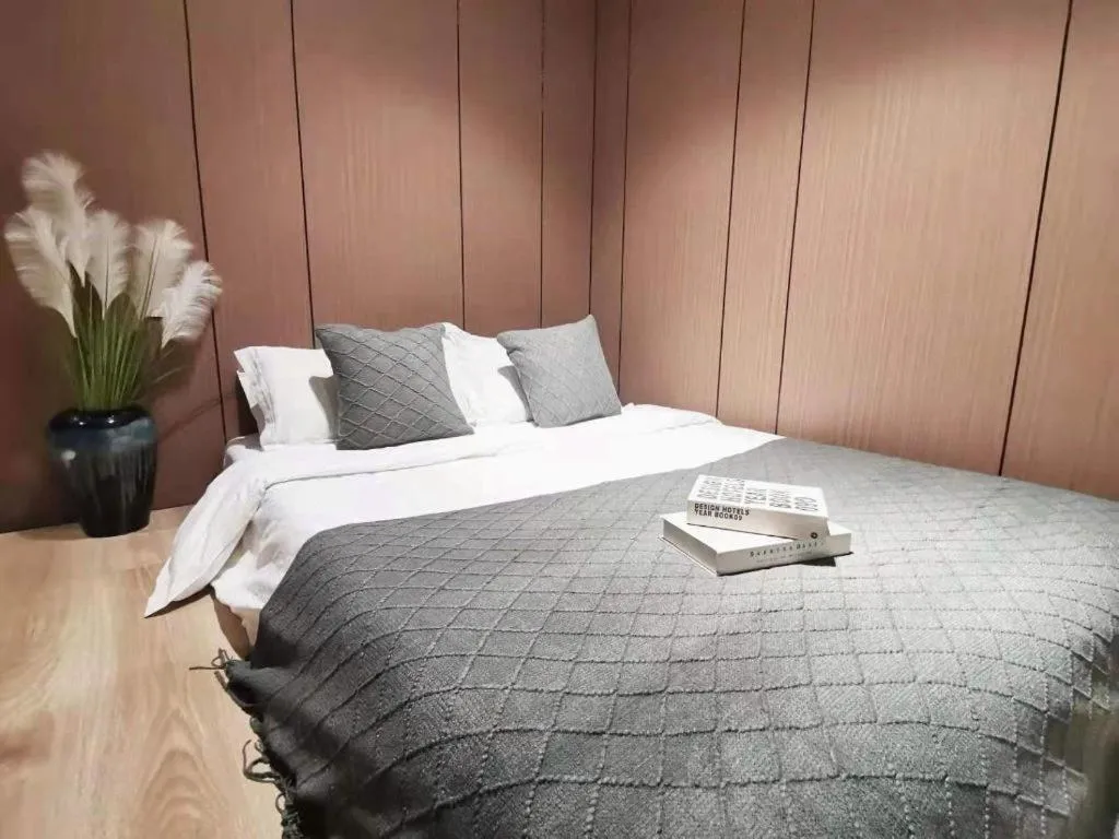 Bed in Shell Zaozhuang Taierzhuang Ancient City East Gate Hotel