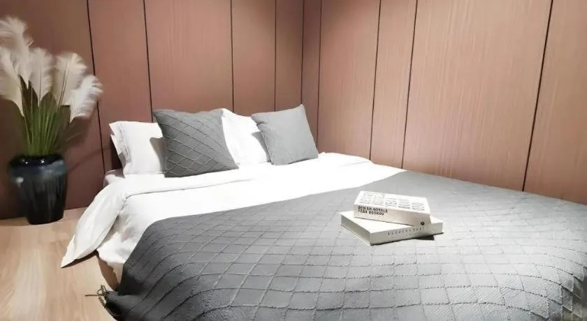 Bed in Shell Zaozhuang Taierzhuang Ancient City East Gate Hotel