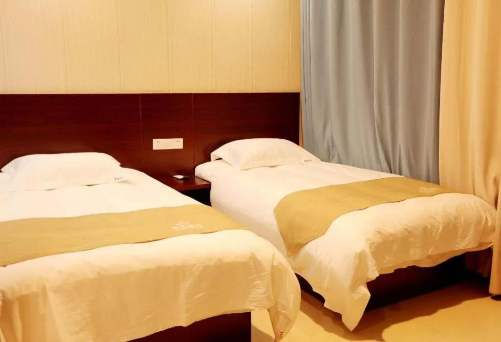 Bed in Shell Zaozhuang Taierzhuang Ancient City East Gate Hotel