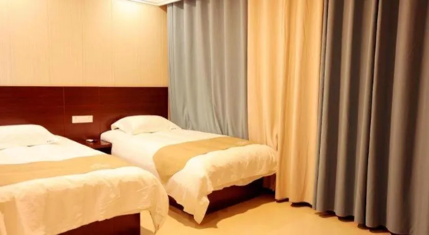 Bed in Shell Zaozhuang Taierzhuang Ancient City East Gate Hotel