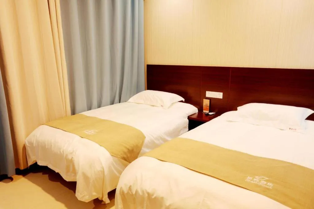 Bed in Shell Zaozhuang Taierzhuang Ancient City East Gate Hotel