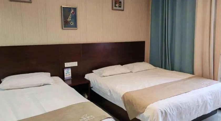 Bed in Shell Zaozhuang Taierzhuang Ancient City East Gate Hotel