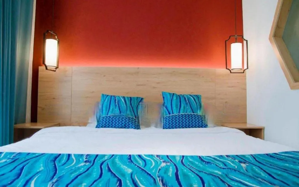 Bed in Shell Zaozhuang Taierzhuang Ancient City East Gate Hotel