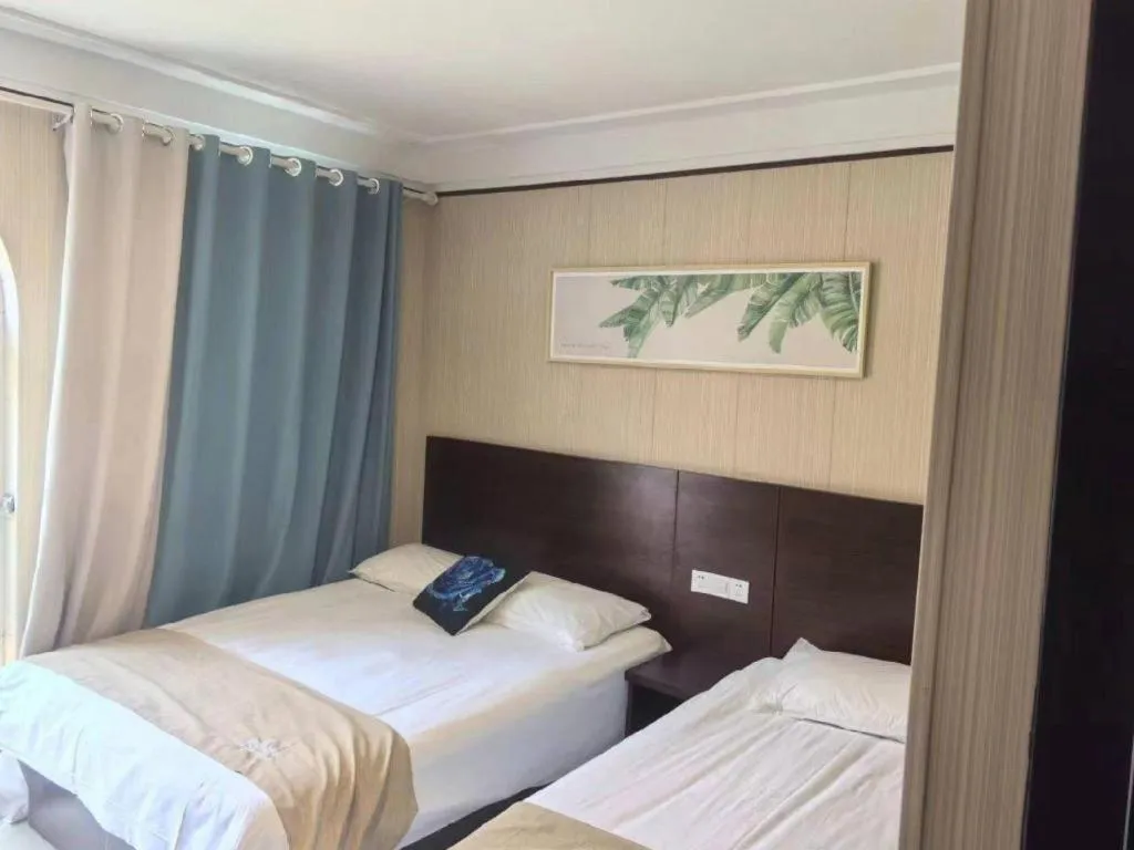 Bed in Shell Zaozhuang Taierzhuang Ancient City East Gate Hotel