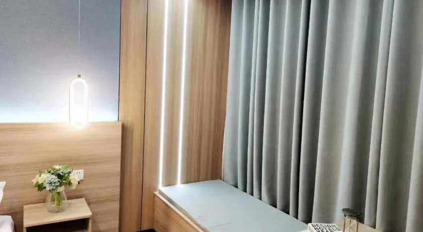 Bed in Shell Zaozhuang Taierzhuang Ancient City East Gate Hotel