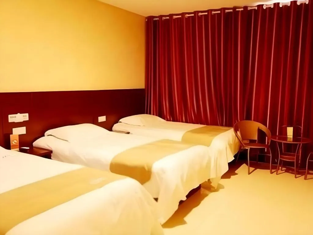 Bed in Shell Zaozhuang Taierzhuang Ancient City East Gate Hotel