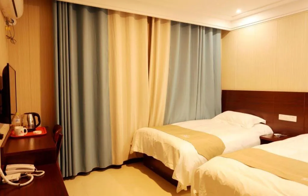 Bed in Shell Zaozhuang Taierzhuang Ancient City East Gate Hotel