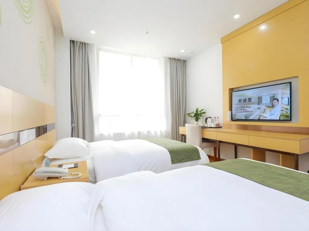 Bed in GreenTree Inn Jiaxin Puyuan Kaixuan Road