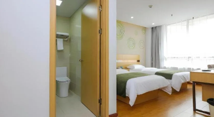 Bed in GreenTree Inn Jiaxin Puyuan Kaixuan Road
