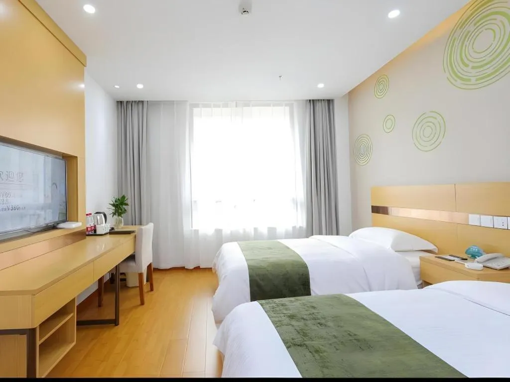 Bed in GreenTree Inn Jiaxin Puyuan Kaixuan Road