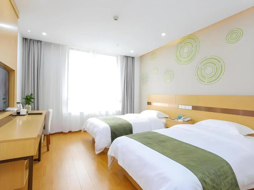 Bed in GreenTree Inn Jiaxin Puyuan Kaixuan Road