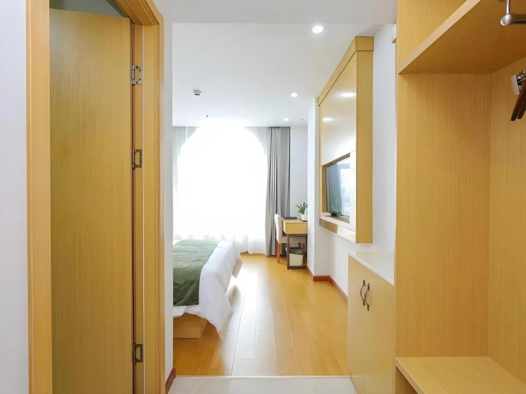 Bed in GreenTree Inn Jiaxin Puyuan Kaixuan Road