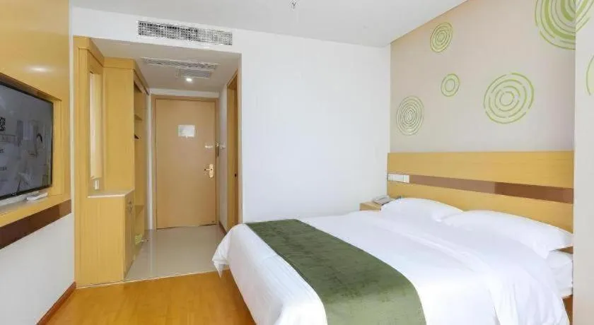 Bed in GreenTree Inn Jiaxin Puyuan Kaixuan Road