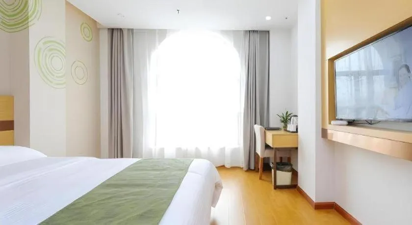 Bed in GreenTree Inn Jiaxin Puyuan Kaixuan Road