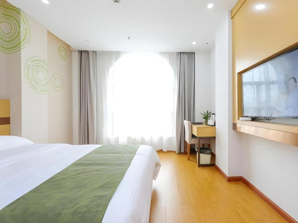 Bed in GreenTree Inn Jiaxin Puyuan Kaixuan Road
