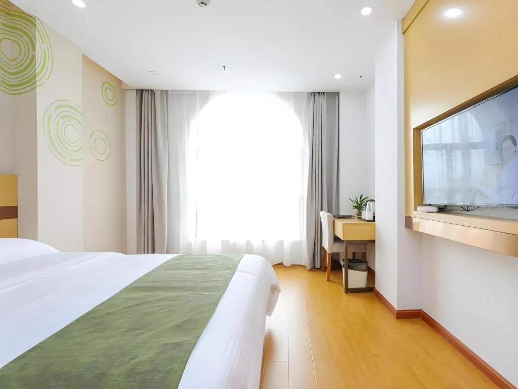 Bed in GreenTree Inn Jiaxin Puyuan Kaixuan Road
