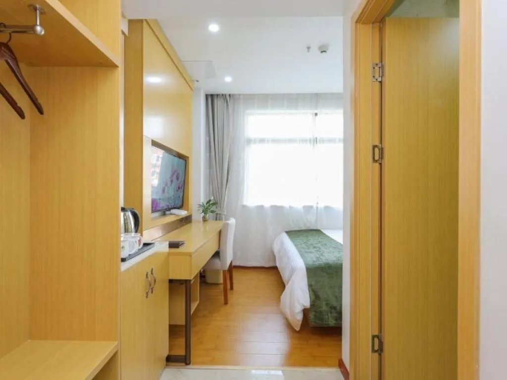 Bed in GreenTree Inn Jiaxin Puyuan Kaixuan Road