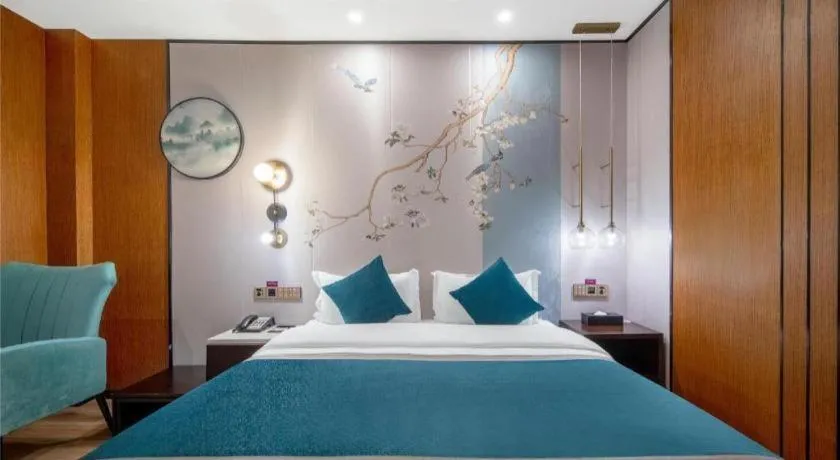 Bed in Shanshui S Hotel Zizhong City Mdl
