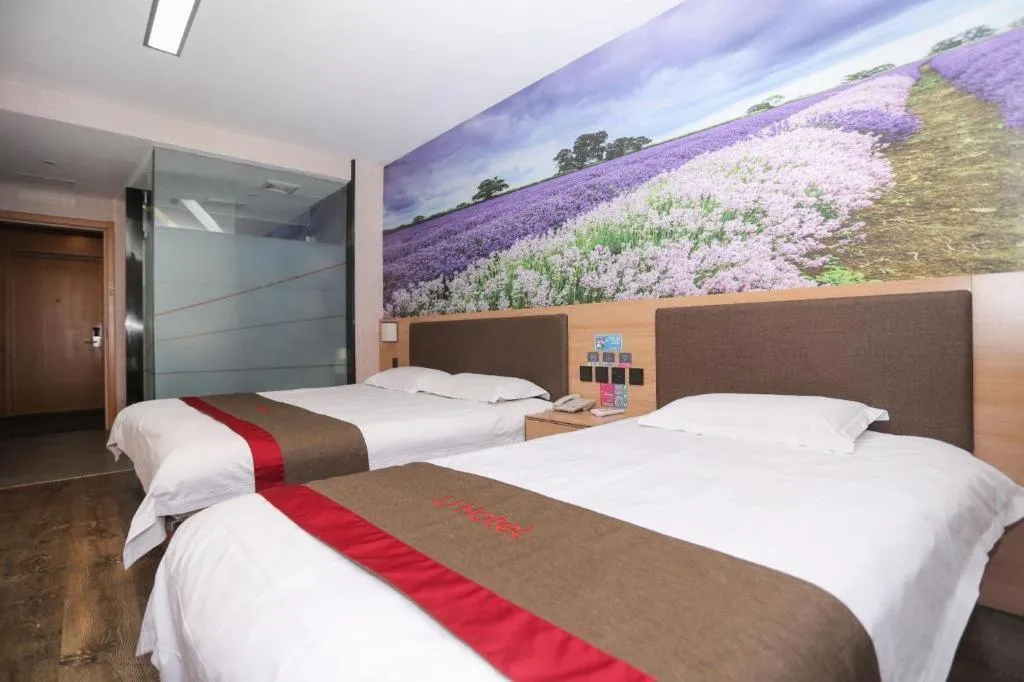 Bed in Thank Inn Hotel Hebei Hengshui Development Zone Baoyun Street Hengbai