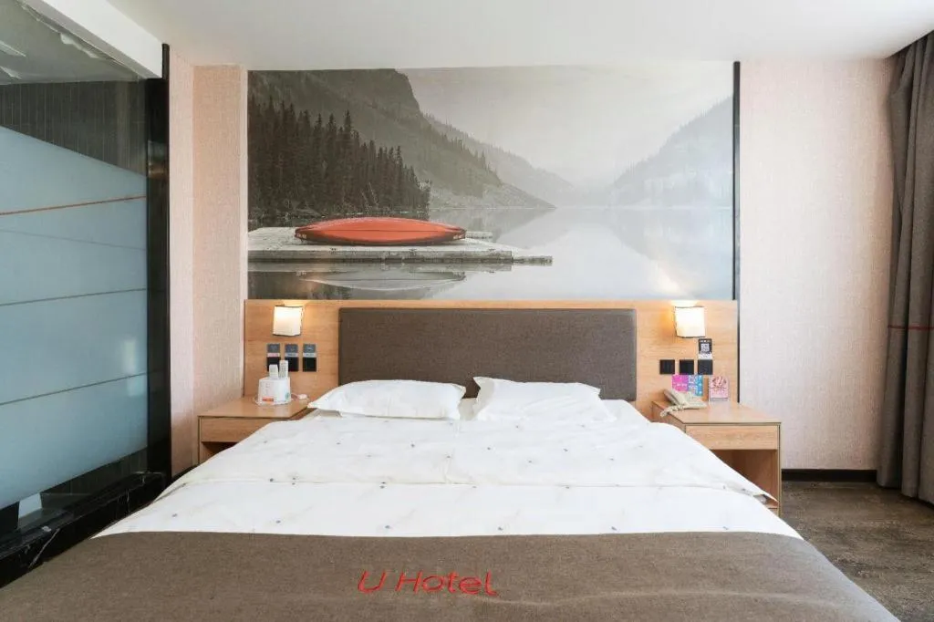Bed in Thank Inn Hotel Hebei Hengshui Development Zone Baoyun Street Hengbai