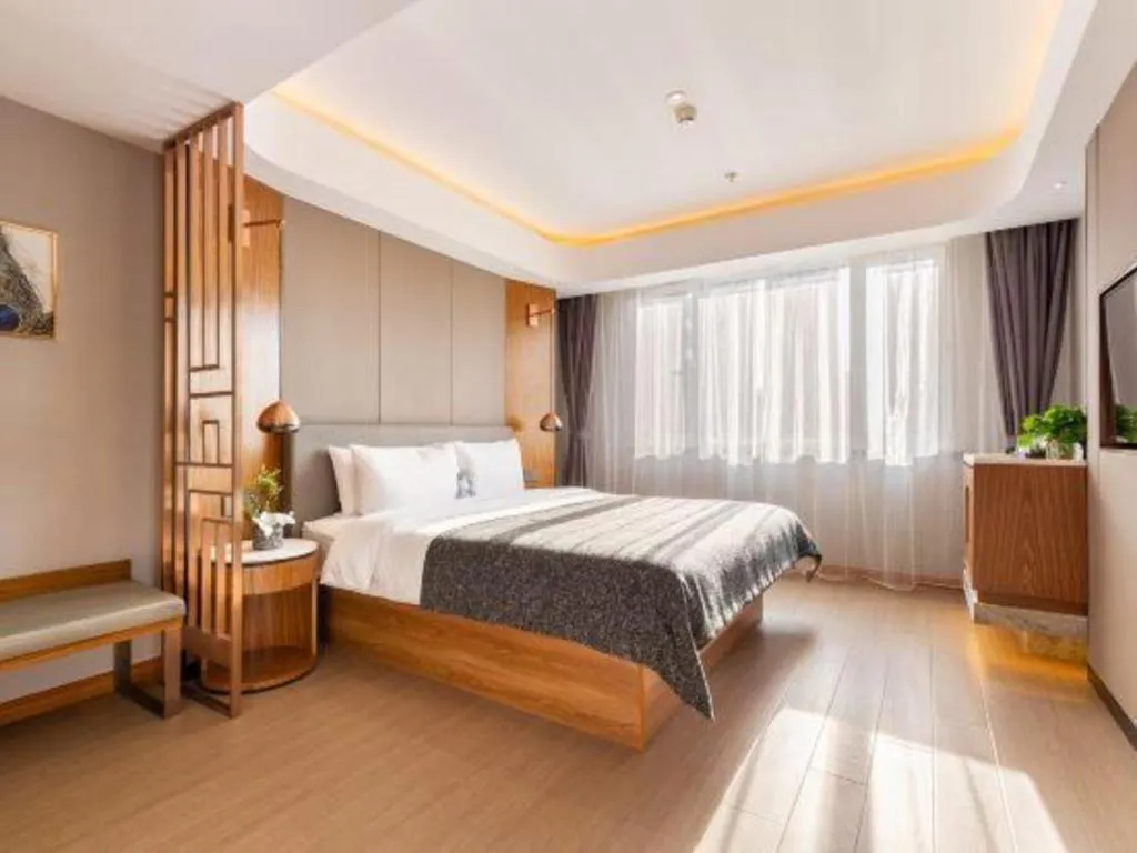 Bed in Yitel Collection Shenyang Hunnan Olympic Sports Center Caixia Street Metro Station