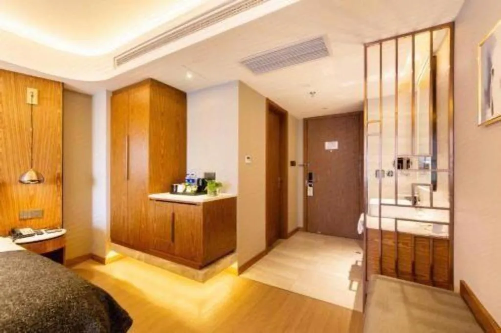 Bed in Yitel Collection Shenyang Hunnan Olympic Sports Center Caixia Street Metro Station