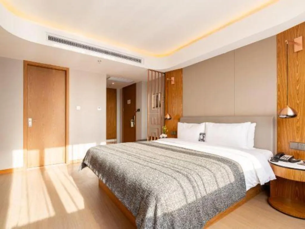 Bed in Yitel Collection Shenyang Hunnan Olympic Sports Center Caixia Street Metro Station