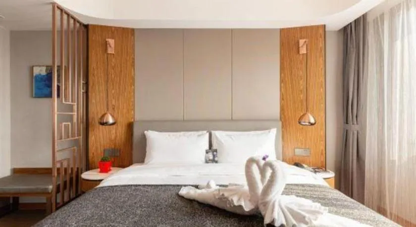 Bed in Yitel Collection Shenyang Hunnan Olympic Sports Center Caixia Street Metro Station