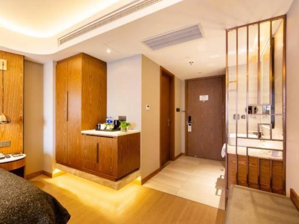 Bed in Yitel Collection Shenyang Hunnan Olympic Sports Center Caixia Street Metro Station