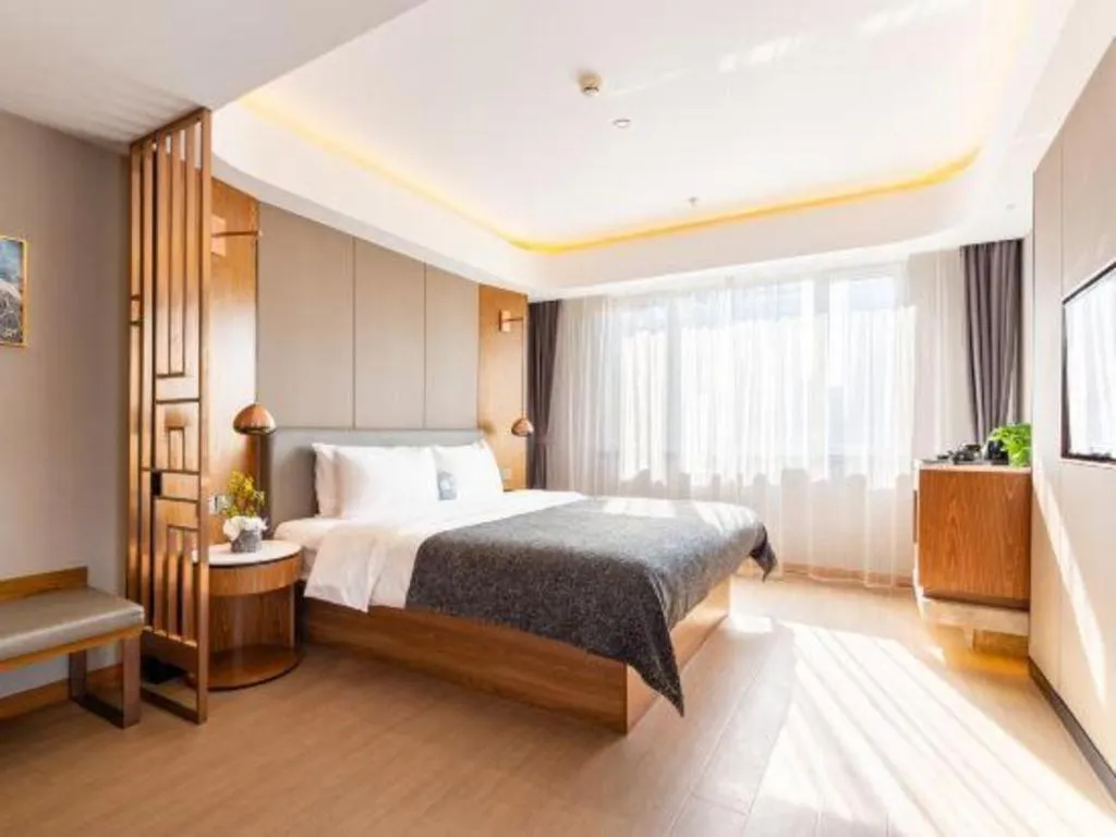 Bed in Yitel Collection Shenyang Hunnan Olympic Sports Center Caixia Street Metro Station