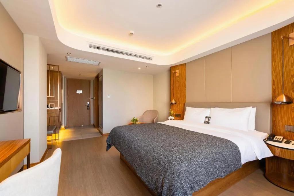 Bed in Yitel Collection Shenyang Hunnan Olympic Sports Center Caixia Street Metro Station