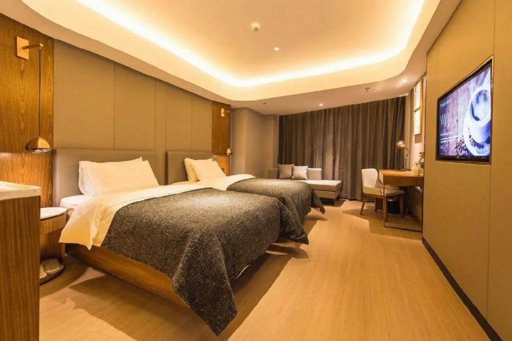 Bed in Yitel Collection Shenyang Hunnan Olympic Sports Center Caixia Street Metro Station