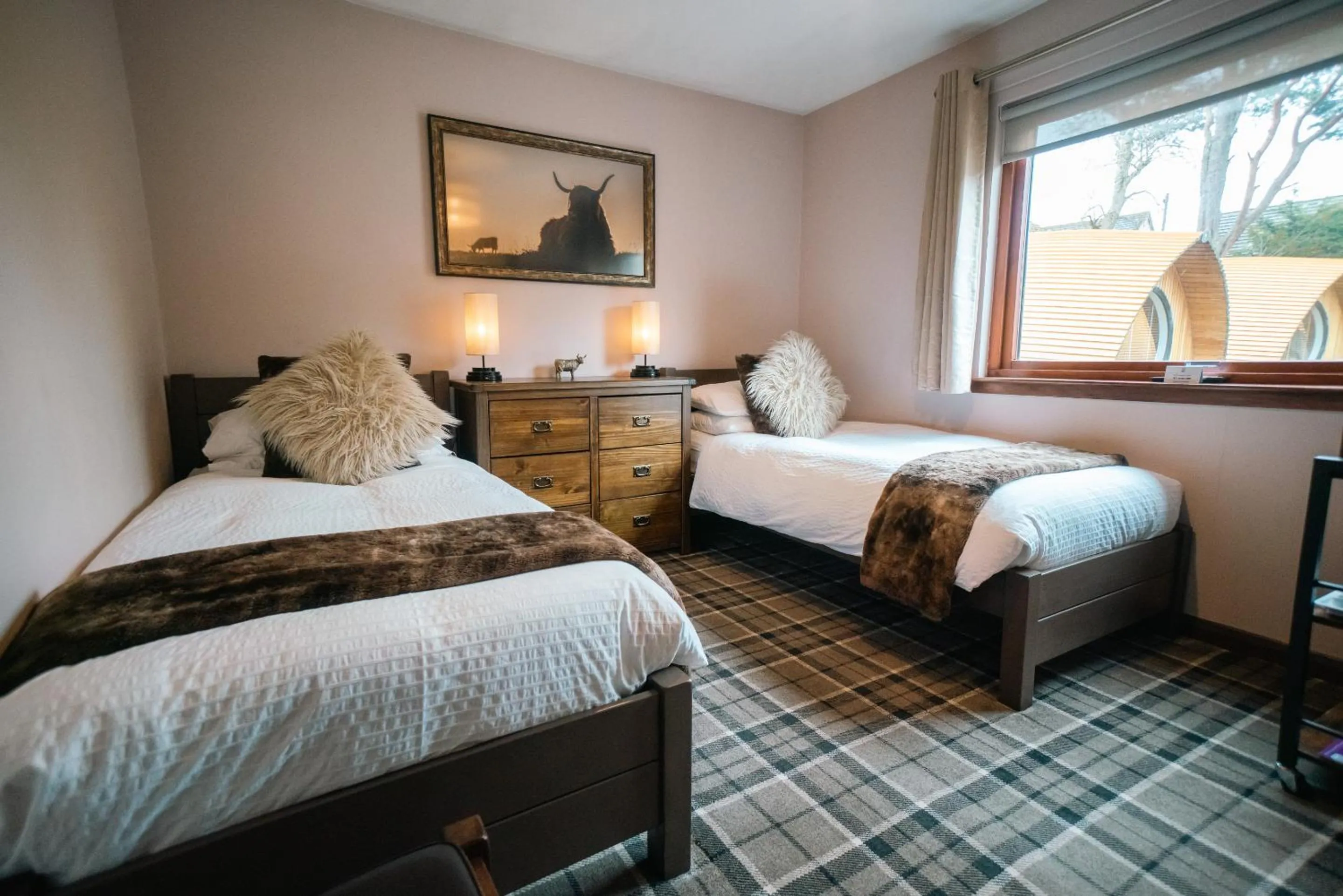 Bedroom, Bed in Eriskay B&B and Aviemore Glamping