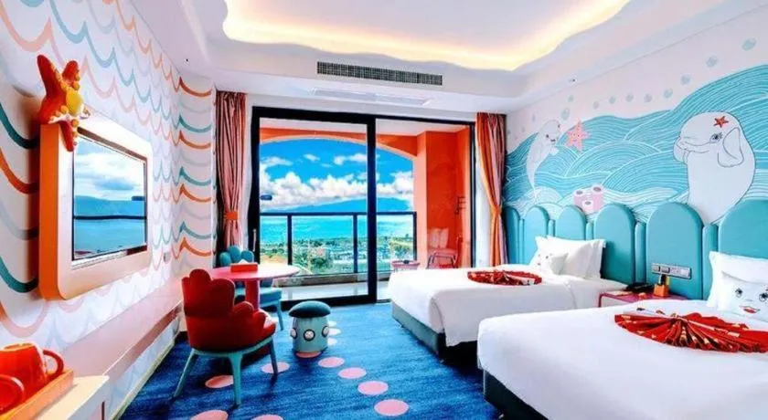 Bed in Dolphin Bay Hotel