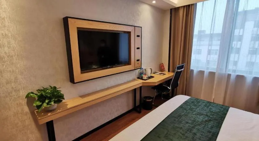 Bed in GreenTree Inn Ganzhou Gan County Bus Station