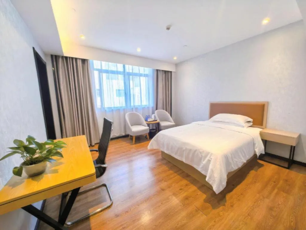 Bed in GreenTree Inn Ganzhou Gan County Bus Station