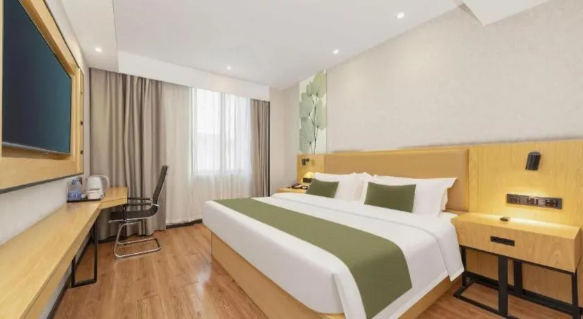 Bed in GreenTree Inn Ganzhou Gan County Bus Station