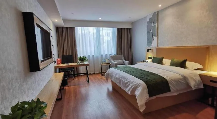 Bed in GreenTree Inn Ganzhou Gan County Bus Station
