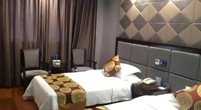 Bed in GreenTree Inn Wuxi Xinwu District Meicun Town Taibo Avenue