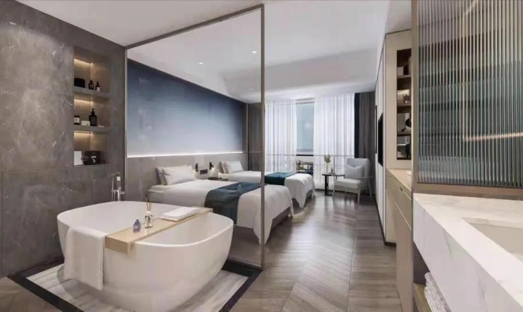 Bed in Xinyuan Hot Spring Hotel