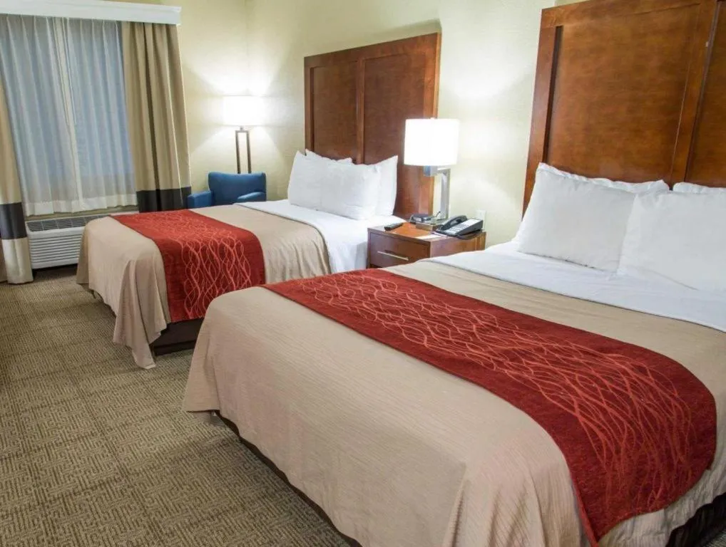 Bed in Comfort Inn DFW Airport North