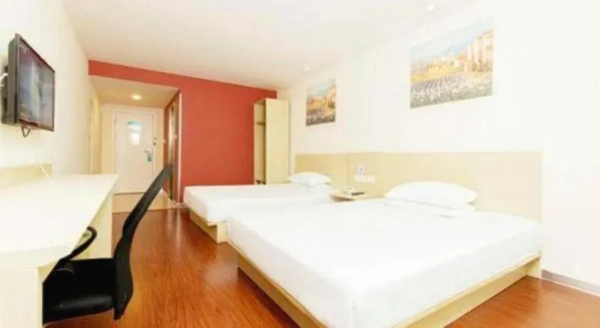 Bed in GreenTree Inn Beijing Dongcheng District Wangfujin South Luogu Lane Houhai Express Hotel