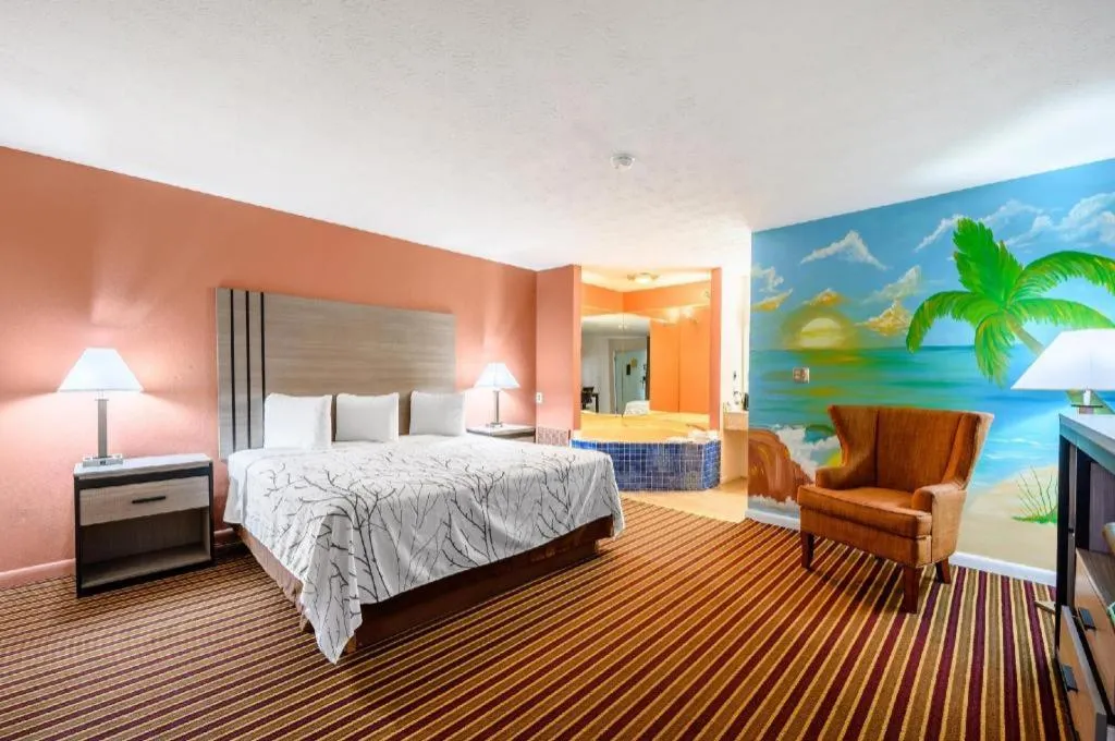 Bed in Americas Best Value Inn Heflin